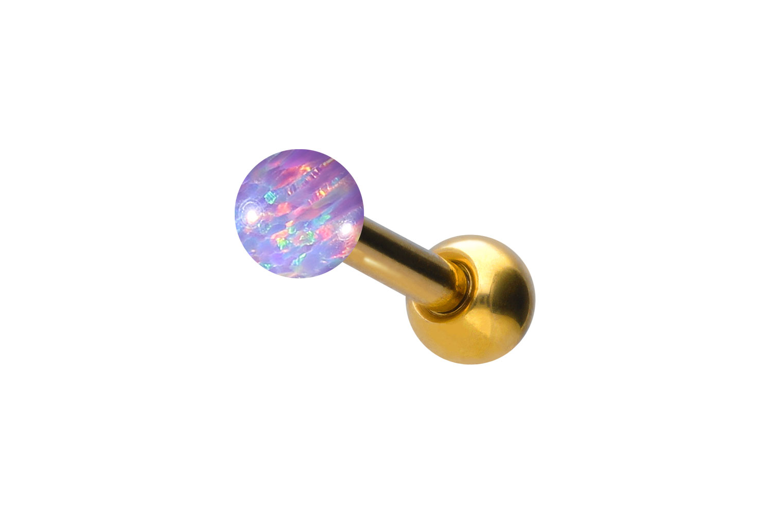 Titan Ohrpiercing SYNTHETISCHER OPAL